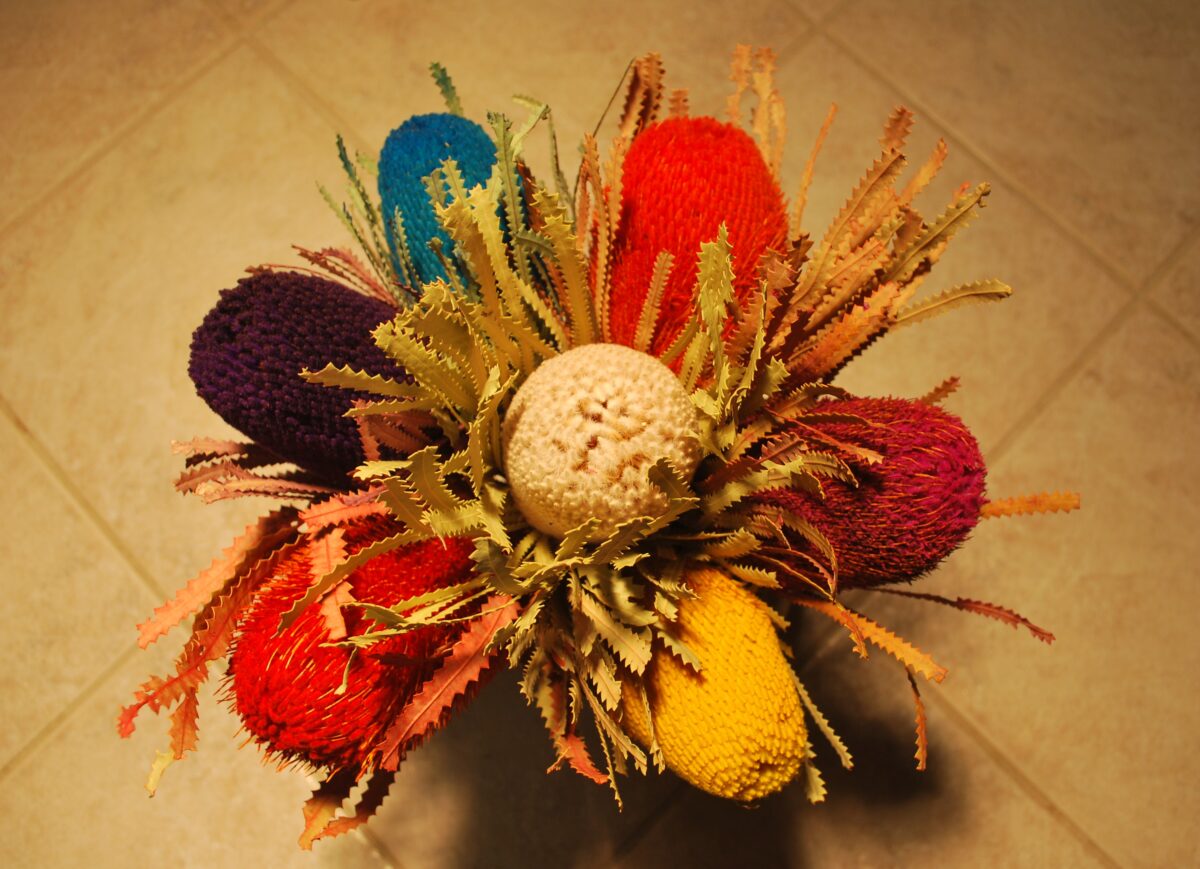 Banksia wildflower arrangement